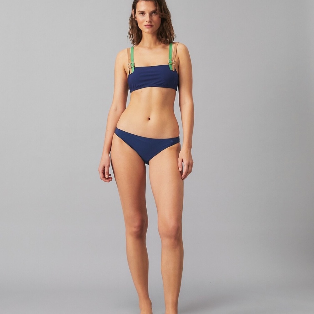 NWT Tory Burch BUCKLE BIKINI TOP Size Large A017 🏝🏖💕